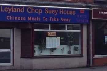 Chop Suey House at 68 Hough Lane, Leyland, Lancashire; rated on November 2