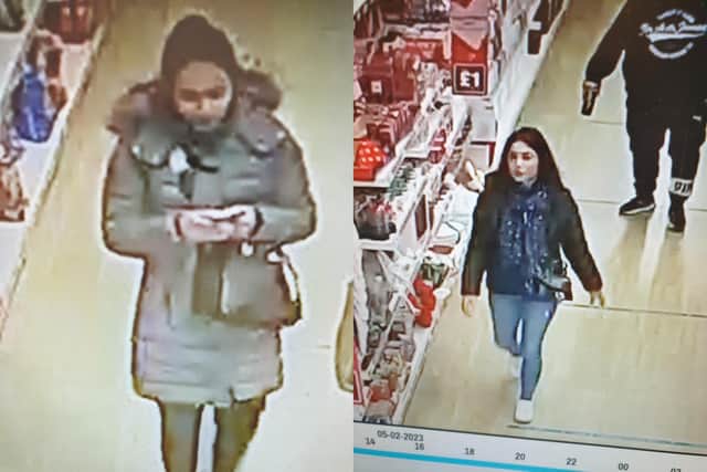 Police want to speak to these two women after pickpockets stole a woman’s purse in Accrington (Credit: Lancashire Police)