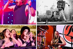 Some of the many acts that performed at the Rock the Garden Festival at Winter Gardens in Blackpool.