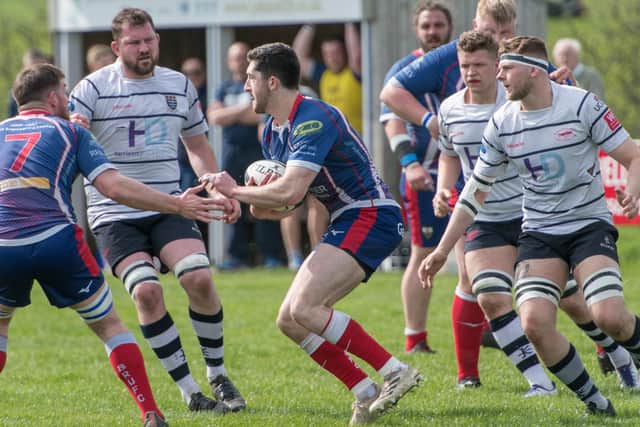 Action from Hoppers' Lancashire Cup semi-final against Blackburn (photo: Mike Craig)