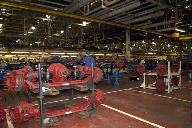 On the shop floor at Leyland Trucks in 2002