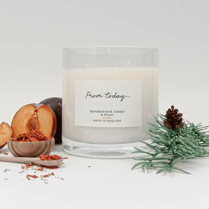 From Today Sandalwood and Plum Candle made in England