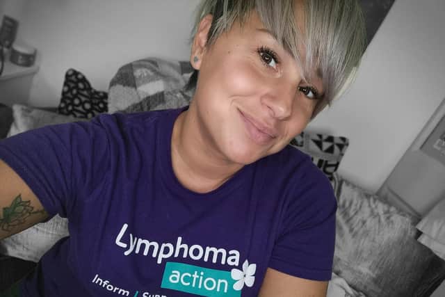 Melinda has so far raised £600 for Lymphoma Action