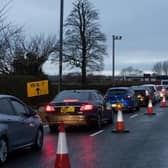 New roadworks brought chaos for drivers on Blackpool Road.