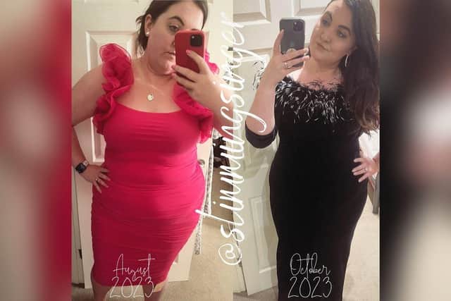 Before her award win, wedding singer Jessica had lost three stone in 10 weeks.