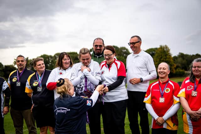 Evie at the National County Team Championships (credit Archery GB)