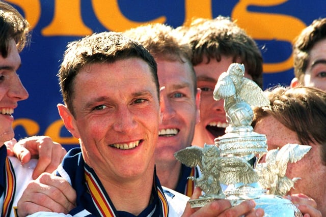 Preston North End skipper Ian Bryson. He joined the Lilywhites in 1993 on his 31st birthday, where he briefly played alongside a young David Beckham