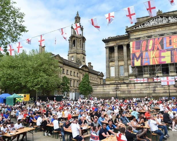 Preston's festival of football at the Flag Market in 2021