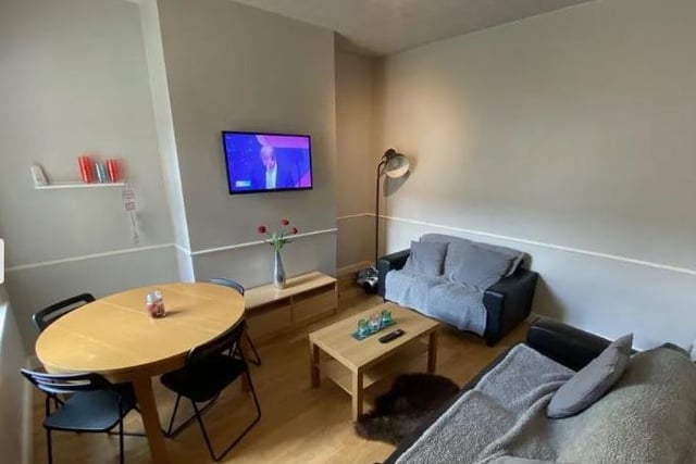 A room in this shared student house in St. Marks Road, Preston, costs £412 per month.
The room is available immediately until August and is furnished, with the tenant having access to three shower rooms.