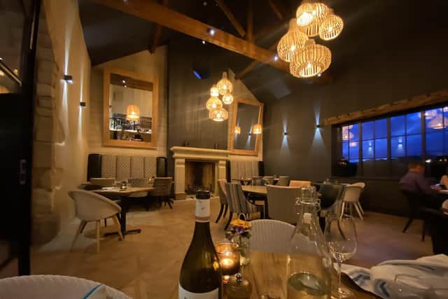 Dining at Ye Horns, Goosnargh, May 2022. The main dining room
