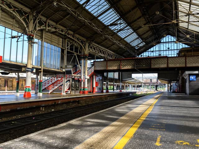 Empty platforms at Preston Train Station on Tuesday. Photo: Kelvin Stuttard