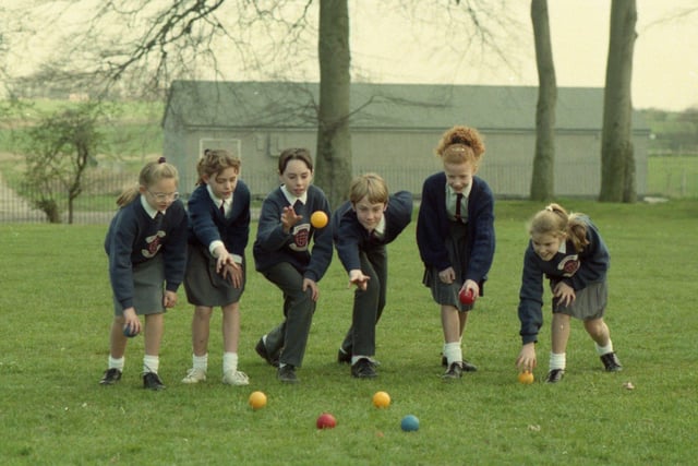 Children at a Kirkham school were 'bouled' over when a special French day was held as part of their European week. Year six pupils from St Michael's Primary School tried their hand at the French national sport, boules, and then tucked into a special south-of-the-Channel lunch. Carr Hill High School has been visiting and helping the children learn a smattering of French