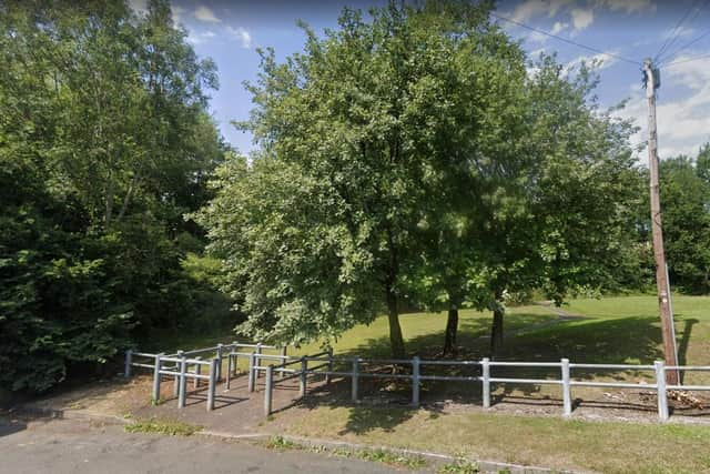 Path to the former railway track in Brookfield.