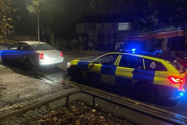 This VW Passat was stopped in Blackpool Road, Preston, due to their manner in which it was being driven.
Checks revealed the driver was not insured on the vehicle.
They were issued with six penalty points and a £300 fine, plus vehicle recovery costs.