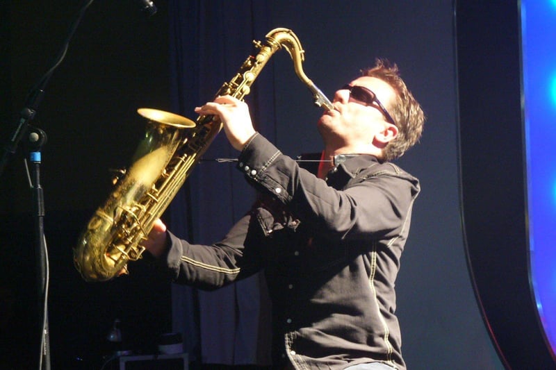 Pictured is saxophonist Simon Anthony.