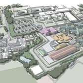 The new prison in Ulnes Walton would sit alongside the existing Garth and Wymott jails - making the local prison population greater than that of the village (image: Ministry of Justice)