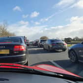 There are delays on the M55 after a crash involving multiple vehicles this morning (Tuesday, March 7)