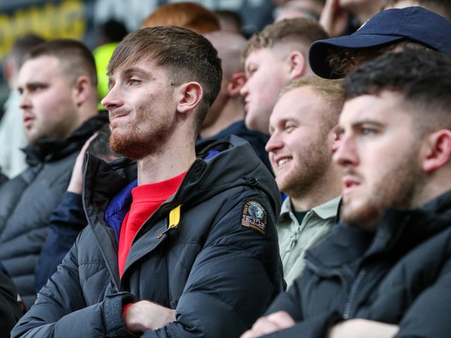 Preston North End fans watch on