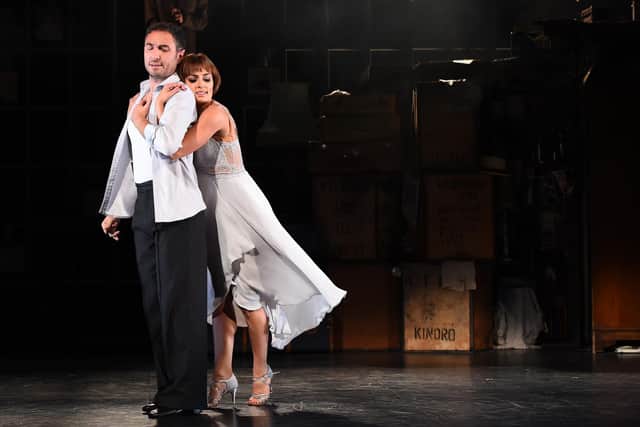 Vincent Simone and Flavia Cacace perform during a photocall for "The Last Tango" at Phoenix Theatre in September 2016.  (Photo by Eamonn M. McCormack/Getty Images)