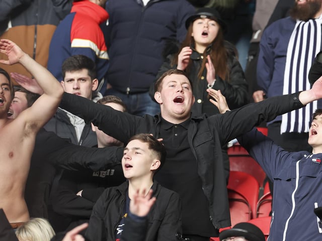 PNE fans at Middlesbrough