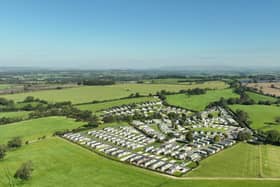 Aerial view of Holgates Ribble Valley Holiday Park