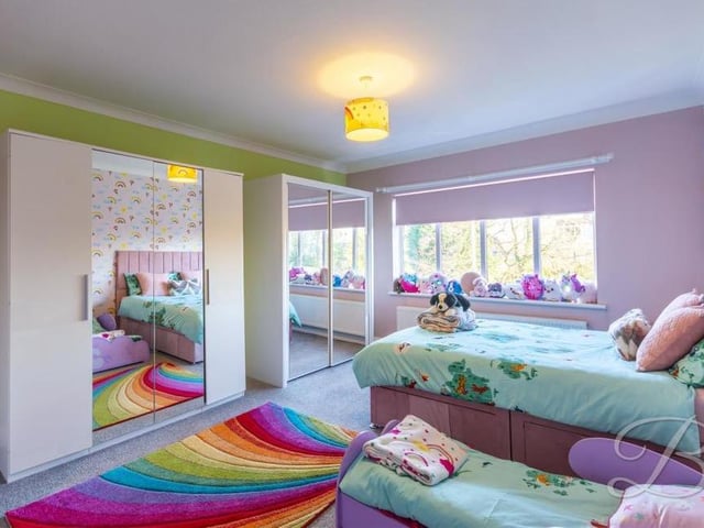 Here is another of the warm and homely bedrooms. As you can see, there is plenty of space for wardrobes.