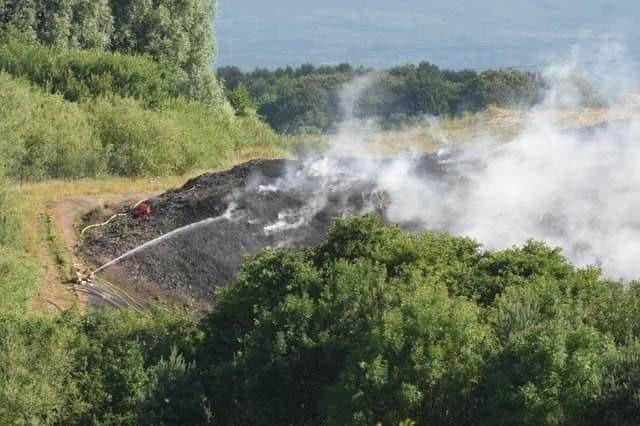 Residents were urged to keep their windows and doors closed as firefighters tackled the flames