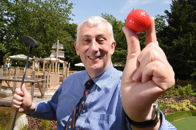 Chorley MP Sir Lindsay Hoyle opened the new adventure golf course and driving range at Duxbury Park