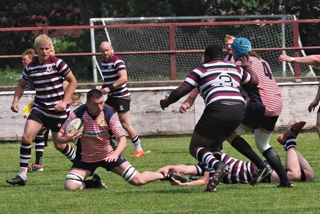 Match action from Lancaster's win over Somerset (photo: Chris Farrow)