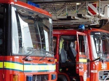 Two fire engines were called to a house fire in Penwortham on Saturday morning  