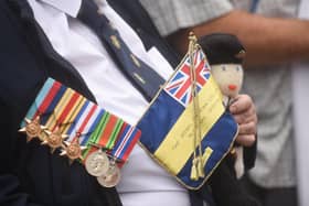 Armed Forces week officially begins with the raising of the Armed Forces Day Flag above the Town Hall.