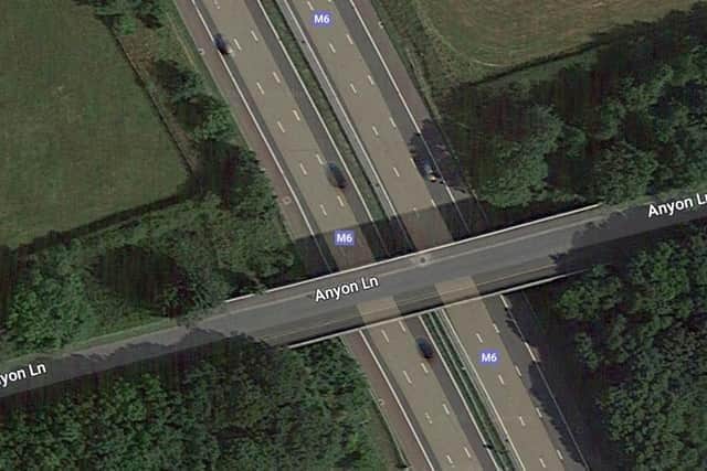One of the bridges just north of Junction 32 on the M6