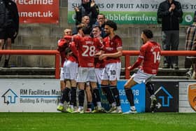 Morecambe's last win came against Cheltenham Town at the start of April Photo: Morecambe FC