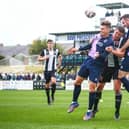 Match action from Chorley's cup clash at home to Blyth Spartans (photo: Stefan Willoughby)