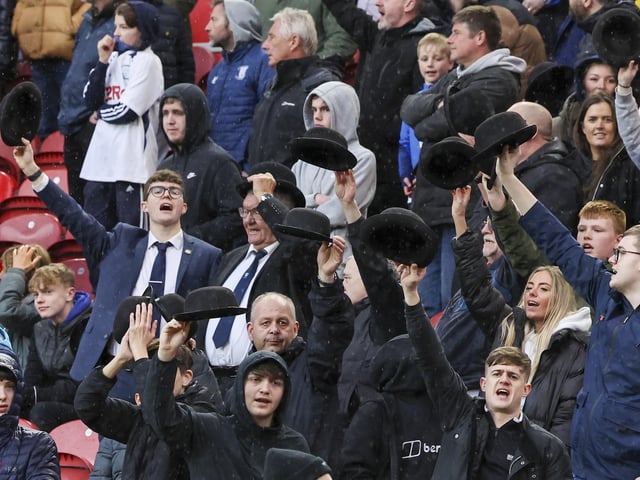 PNE fans at Middlesbrough