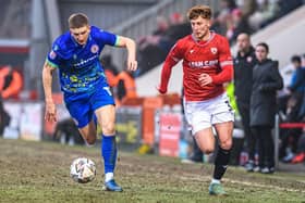 Ged Garner came off the bench to score Morecambe's second goal against Accrington Stanley last weekend Picture: Morecambe FC
