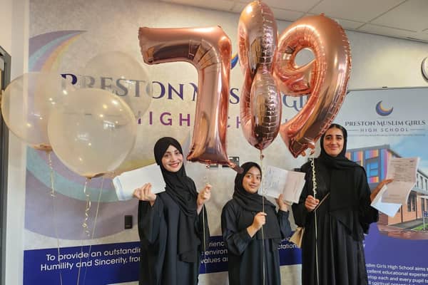 GCSE Success at Preston Muslim Girls High School today.