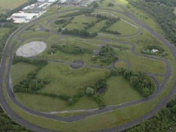The Leyland Motors test track, pictured before the facility start to be redeveloped for housing.  It was last used for vehicle testing in 2005.