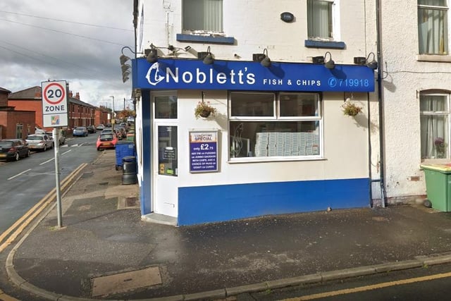 Noblett's Fish & Chips on Plungington Road received 5 stars in June