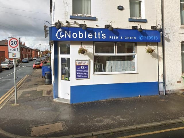 Noblett's Fish & Chips on Plungington Road received 5 stars in June