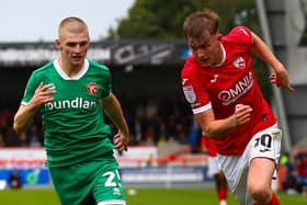 JJ McKiernan came close to scoring for the Shrimps Picture: Jack Taylor