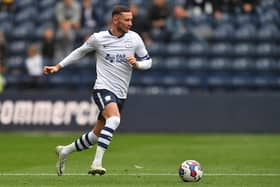 Preston North End captain Alan Browne in action at Deepdale.
