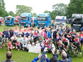Leyland Trucks staff with their friends and family at a charity cycle held by non-profit Helping Hand.