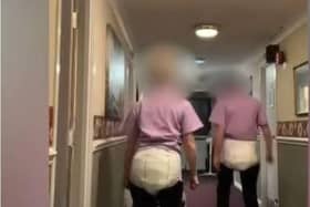Gillibrand Hall Nursing Home staff had been suspended after a TikTok video emerged of them appearing to mock residents by wearing nappies and dancing