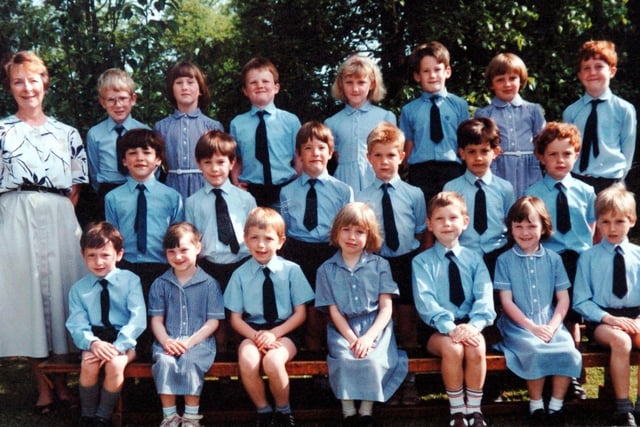 LEP reader Marjorey Prentice of Bowgreave, Preston sent in this picture of a class from Kirkland CE School (now called Kirkland and Catterall CE School)