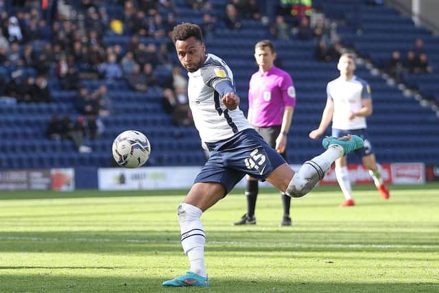Josh Murphy in action for Preston North End against Queens Park Rangers