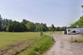 The proposed site at Chorley Rugby Union for the 16 home development