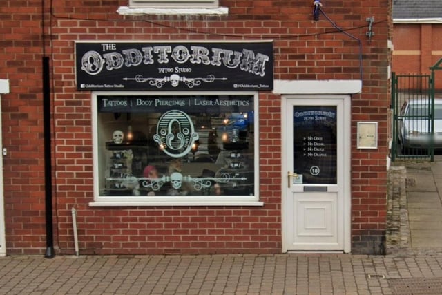 The Odditorium Tattoo Studio on Poulton Street, Kirkham, has a rating of 5 out of 5 from 44 Google reviews