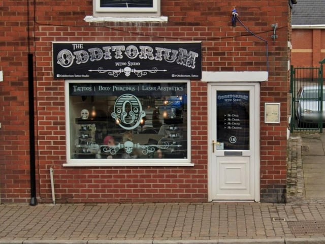 The Odditorium Tattoo Studio on Poulton Street, Kirkham, has a rating of 5 out of 5 from 44 Google reviews