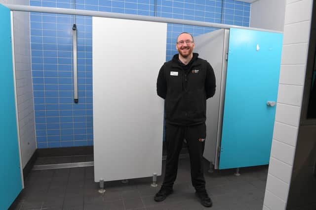 Places Gym Bamber Bridge are offering warm showers to the community free of charge to help with the cost of living crisis. Pictured: staff member Liam Canavan